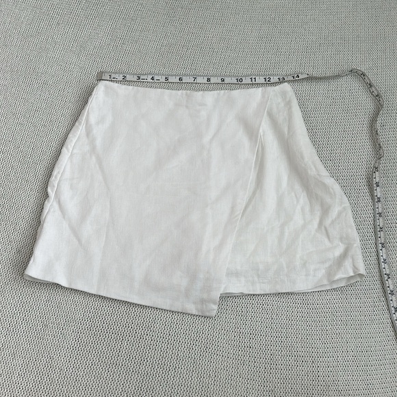 Abercrombie & Fitch Linen Skirt White Size Small - Picture 3 of 7
